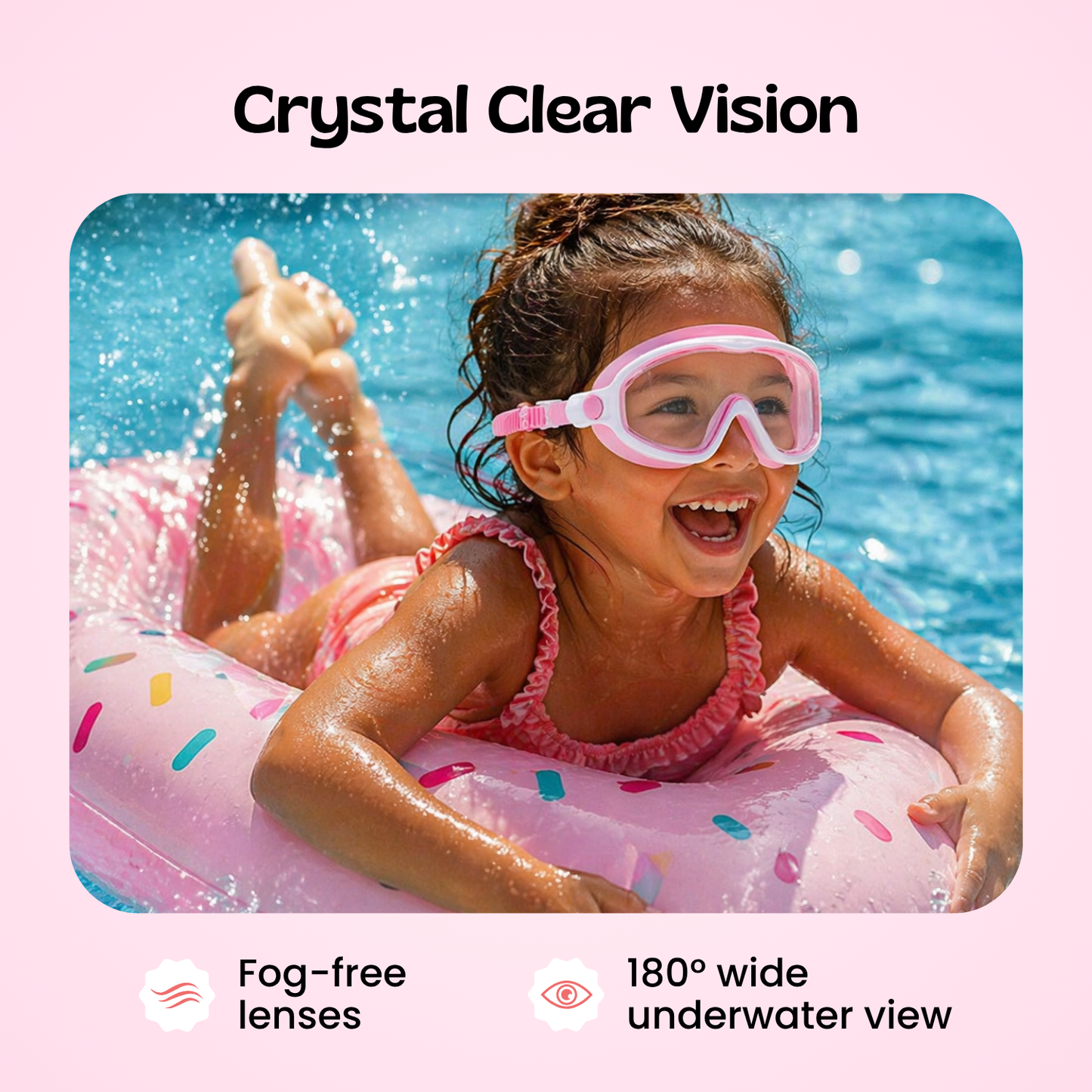 Easy-Wear Kids Swim Goggles