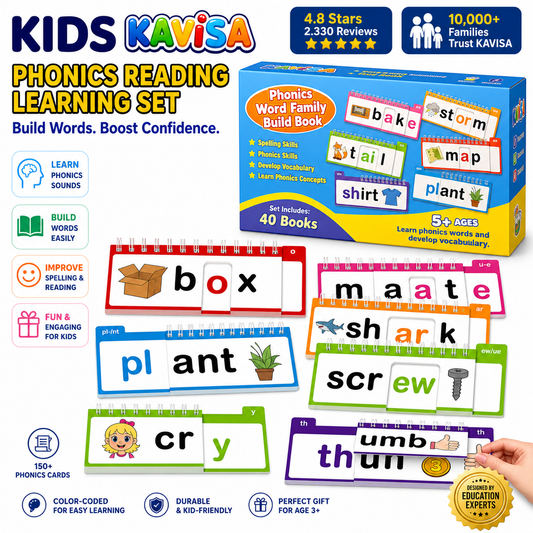 Kavisa Lingo™ | Phonics Word Family Flip Book